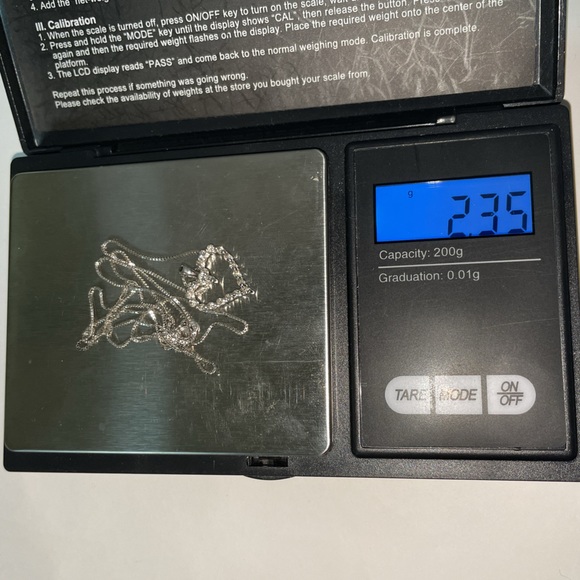 Solid Stamped 14K White Gold Natural Diamond Heart Pendant Box Chain Necklace - Picture 8 of 15